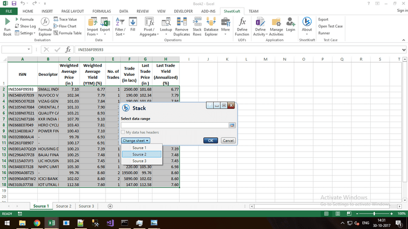 Change Sheet